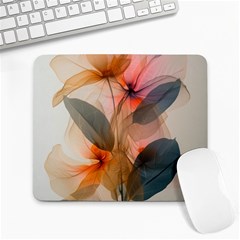 Double Exposure Flower Large Mousepad by Cemarart