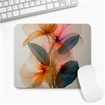 Double Exposure Flower Large Mousepad Front