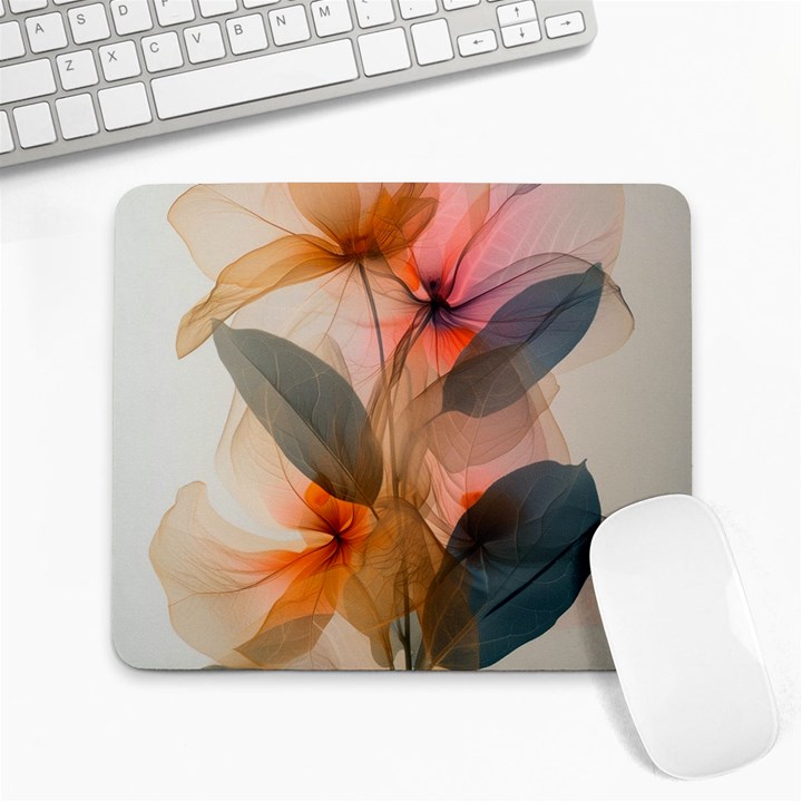 Double Exposure Flower Large Mousepad