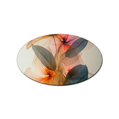 Double Exposure Flower Sticker Oval (10 Pack) by Cemarart