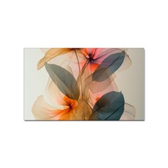 Double Exposure Flower Sticker Rectangular (10 Pack) by Cemarart