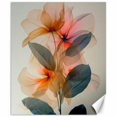 Double Exposure Flower Canvas 8  X 10  by Cemarart