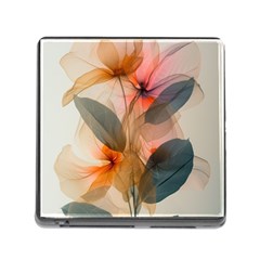 Double Exposure Flower Memory Card Reader (square 5 Slot) by Cemarart