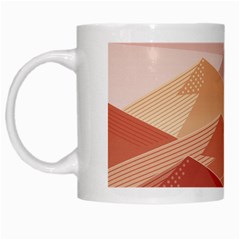 Mountains Sunset Landscape Nature White Mug by Cemarart