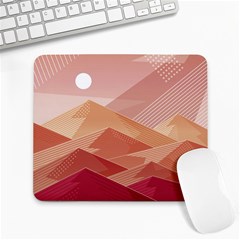 Mountains Sunset Landscape Nature Large Mousepad by Cemarart