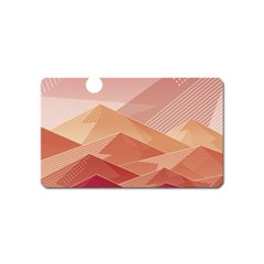 Mountains Sunset Landscape Nature Magnet (name Card) by Cemarart