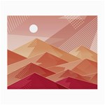 Mountains Sunset Landscape Nature Small Glasses Cloth Front