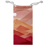 Mountains Sunset Landscape Nature Jewelry Bag Front