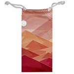 Mountains Sunset Landscape Nature Jewelry Bag Back