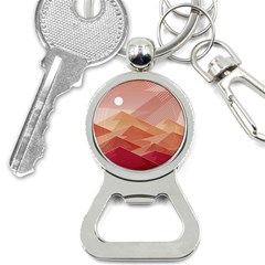 Mountains Sunset Landscape Nature Bottle Opener Key Chain by Cemarart