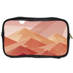 Mountains Sunset Landscape Nature Toiletries Bag (two Sides) by Cemarart