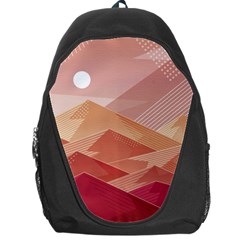 Mountains Sunset Landscape Nature Backpack Bag by Cemarart