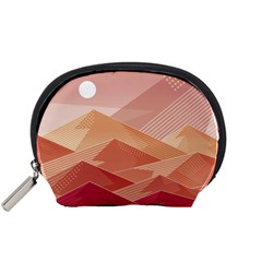 Mountains Sunset Landscape Nature Accessory Pouch (small) by Cemarart