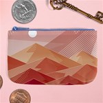 Mountains Sunset Landscape Nature Large Coin Purse Front