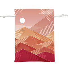 Mountains Sunset Landscape Nature Lightweight Drawstring Pouch (xl) by Cemarart