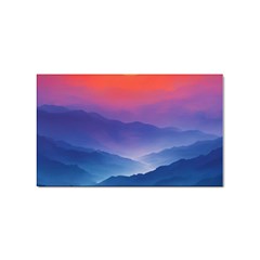 Valley Night Mountains Sticker Rectangular (10 Pack) by Cemarart