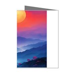 Valley Night Mountains Mini Greeting Cards (Pkg of 8) Left