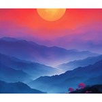 Valley Night Mountains Deluxe Canvas 14  x 11  (Stretched) 14  x 11  x 1.5  Stretched Canvas