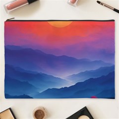 Valley Night Mountains Cosmetic Bag (xxxl) by Cemarart