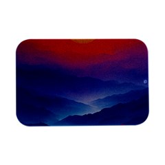 Valley Night Mountains Open Lid Metal Box (silver)   by Cemarart