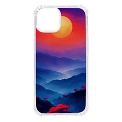 Valley Night Mountains Iphone 14 Tpu Uv Print Case by Cemarart