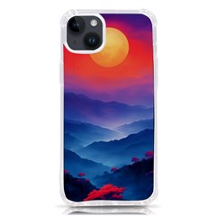 Valley Night Mountains Iphone 14 Plus Tpu Uv Print Case by Cemarart