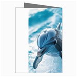 Dolphin Swimming Sea Ocean Greeting Cards (Pkg of 8) Right