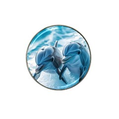 Dolphin Swimming Sea Ocean Hat Clip Ball Marker (10 Pack) by Cemarart