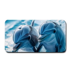 Dolphin Swimming Sea Ocean Medium Bar Mat by Cemarart