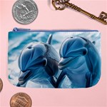 Dolphin Swimming Sea Ocean Large Coin Purse Front