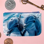 Dolphin Swimming Sea Ocean Large Coin Purse Back