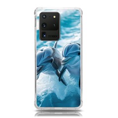 Dolphin Swimming Sea Ocean Samsung Galaxy S20 Ultra 6 9 Inch Tpu Uv Case by Cemarart