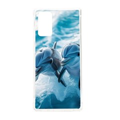 Dolphin Swimming Sea Ocean Samsung Galaxy Note 20 Tpu Uv Case by Cemarart