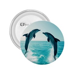 Dolphin Sea Ocean 2 25  Buttons by Cemarart