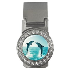 Dolphin Sea Ocean Money Clips (cz)  by Cemarart