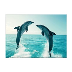 Dolphin Sea Ocean Sticker A4 (10 Pack) by Cemarart