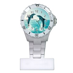 Dolphin Sea Ocean Plastic Nurses Watch by Cemarart