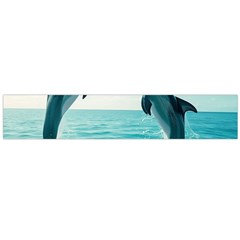 Dolphin Sea Ocean Large Premium Plush Fleece Scarf  by Cemarart