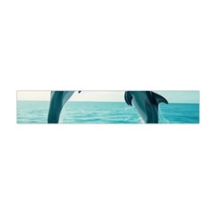 Dolphin Sea Ocean Premium Plush Fleece Scarf (mini) by Cemarart