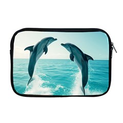 Dolphin Sea Ocean Apple Macbook Pro 17  Zipper Case by Cemarart