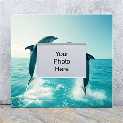 Dolphin Sea Ocean White Wall Photo Frame 5  X 7  by Cemarart