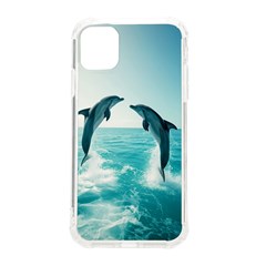 Dolphin Sea Ocean Iphone 11 Tpu Uv Print Case by Cemarart