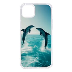 Dolphin Sea Ocean Iphone 14 Plus Tpu Uv Print Case by Cemarart