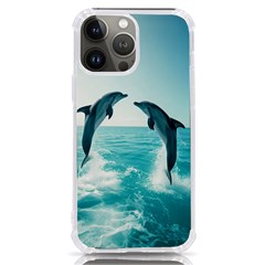 Dolphin Sea Ocean Iphone 13 Pro Max Tpu Uv Print Case by Cemarart