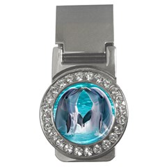 Dolphins Sea Ocean Money Clips (cz)  by Cemarart