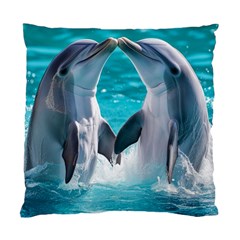 Dolphins Sea Ocean Standard Cushion Case (one Side) by Cemarart