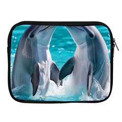 Dolphins Sea Ocean Apple Ipad 2/3/4 Zipper Cases by Cemarart