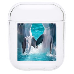 Dolphins Sea Ocean Hard Pc Airpods 1/2 Case by Cemarart