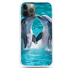 Dolphins Sea Ocean Iphone 12 Pro Max Tpu Uv Print Case by Cemarart