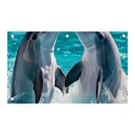 Dolphins Sea Ocean Banner and Sign 5  x 3  Front